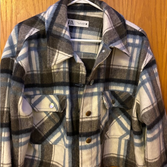 Zara Plaid flannel jacket - Picture 1 of 2